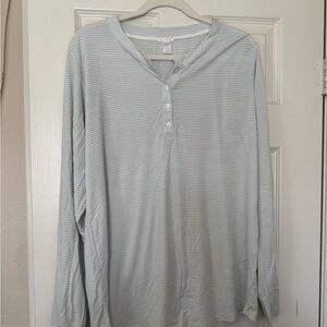 Lake Pajamas Long Sleeve Henley DreamKnit Set LARGE